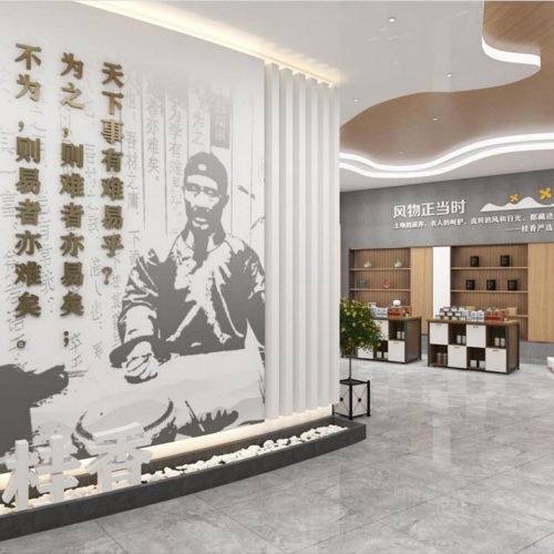 墟落振兴设计-桂香村墟落振兴工业效劳中心展厅设计效果图